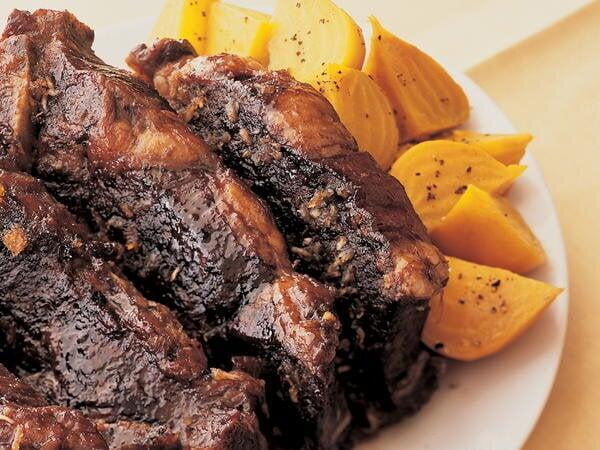Short Ribs Braised in Porter Ale with Maple-Rosemary Glaze