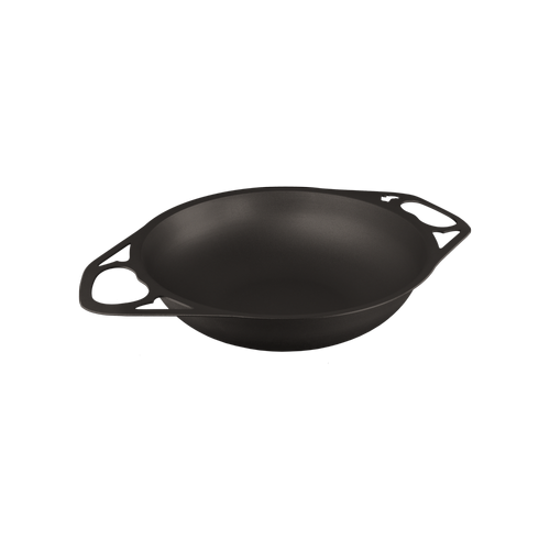 SolidTeknics Quenched 30cm/4L Seasoned Wrought Iron Dial-handed Wok