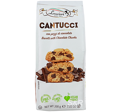 Fratelli Laurieri cantucci biscotti chocolate chunk 200g