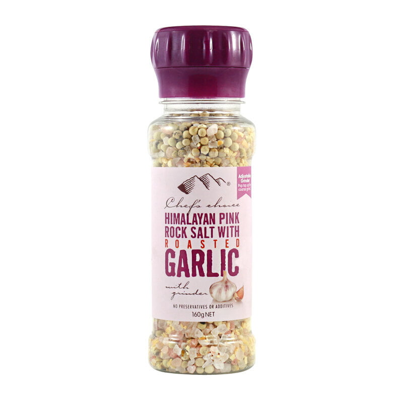 Chef’s Choice – Himalayan Pink Rock Salt with Roasted Garlic 160g
