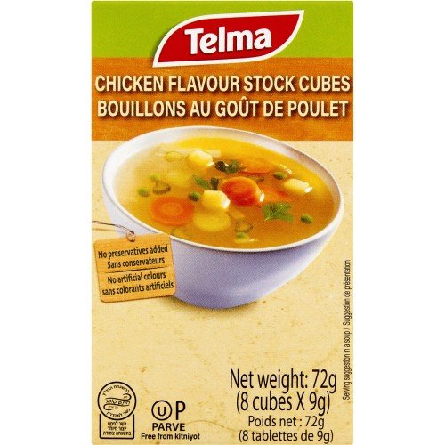 Telma chicken flavour stock cubes 8pk 72g