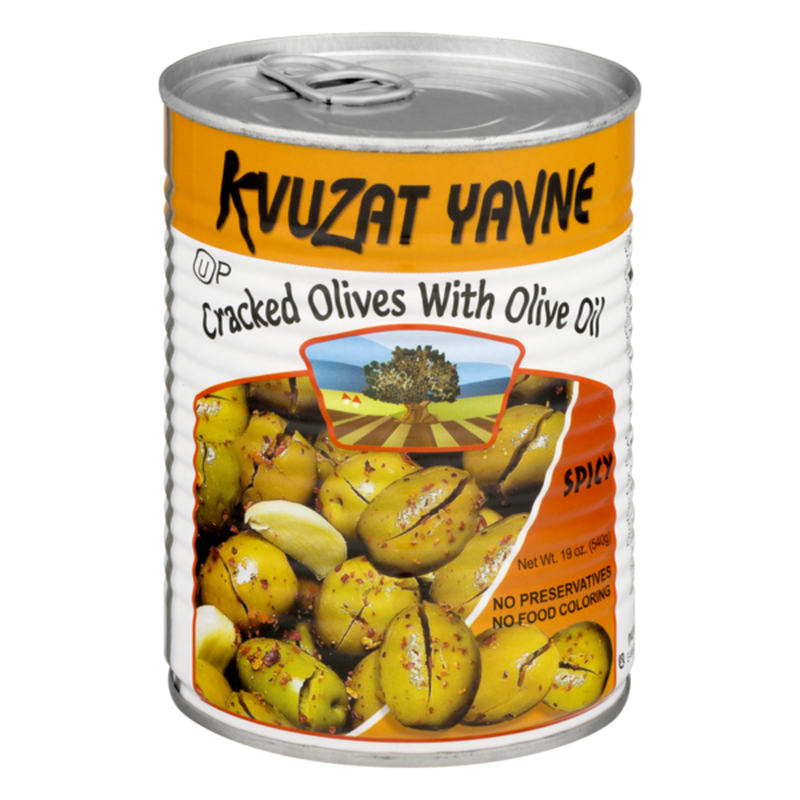 Kvuzat Yavne Cracked Spicy Olives 540g